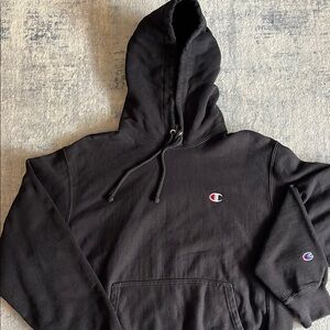 Champion Black Reverse Weave Hoodie